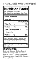Xmas Amusemints 100 Piece Peppermint Candy Display nutrition facts including ingredients and calories.