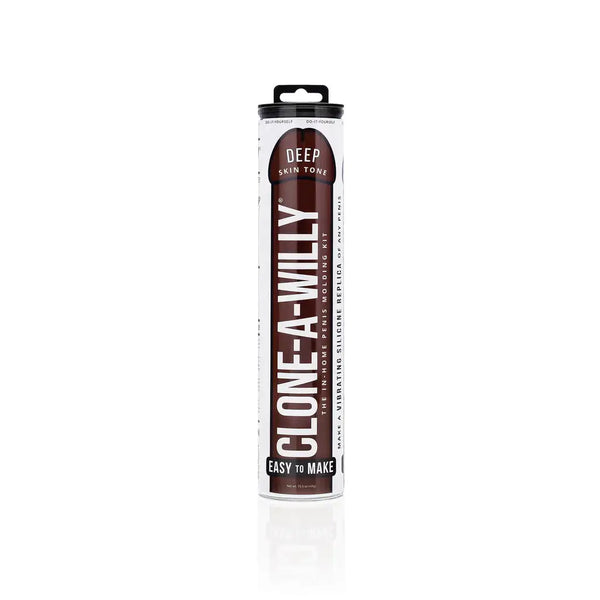 Clone-A-Willy Deep Skin Tone Vibrating Silicone Dildo Kit Packaging