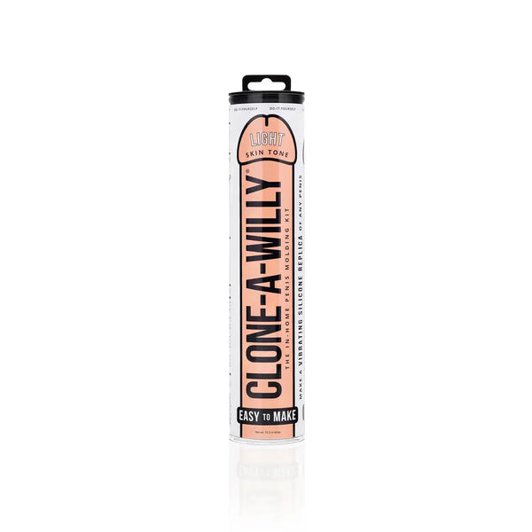 Clone-A-Willy Light Skin Tone Vibrating Silicone Dildo Kit Packaging