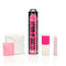 Clone-A-Willy Hot Pink Glow In The Dark Vibrating Silicone Dildo Kit components, including silicone tube, mold, and vibrator.