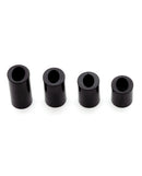 CB-X Cock Cage Spacers 4 Pack Black replacement spacers for chastity device fitting.