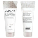 Coochy Rash Free Shave Cream Au Natural 12.5 Oz tube showcasing a smooth, fragrance-free formula for sensitive skin.