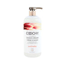 Coochy Shave Cream Sweet Nectar 32 Oz in a pump bottle for a smooth and comfortable shave, ideal for sensitive skin.