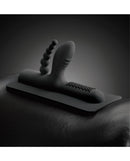 The Cowgirl Buckwild Silicone Attachment Black for dual-penetration with anal beads designed for Cowgirl Premium Sex Machine.