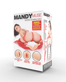 Mandy Muse Lifelike Pussy Stroker Ivory packaging showcasing tight realistic feel and luscious pussy lips.