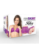Riley Reid Mini Skirt Masturbator packaging featuring a lifelike design for enhanced pleasure.