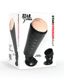 Star Stroker Hard Case Mount Black product packaging displaying hands-free mount features.