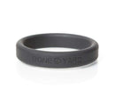 Boneyard Silicone Ring Cock Rings 5 Piece Kit Black displayed in close-up view with a sleek design.