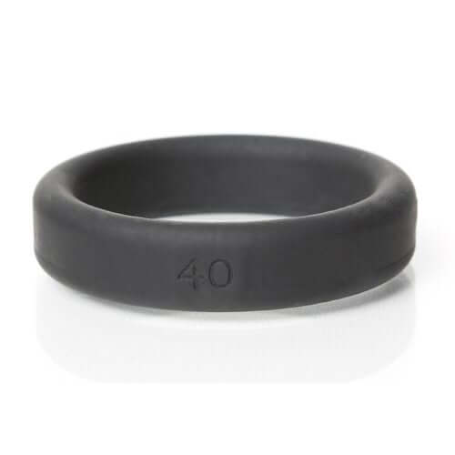 Boneyard Silicone Ring Cock Rings 5 Piece Kit Black, 1.4 inch black silicone cock ring