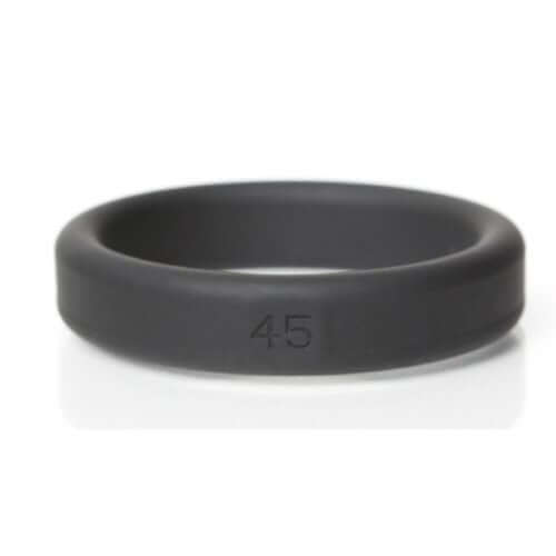 Boneyard Silicone Ring Cock Rings 5 Piece Kit Black - black silicone cock ring sized 1.6 inches.