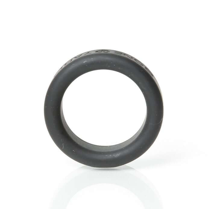 Boneyard Silicone Ring Cock Ring 1.2 inches Black showcasing its sleek design and premium silicone material.
