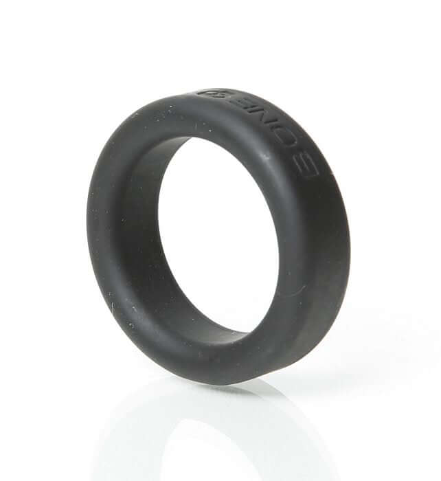 Boneyard Silicone Ring Cock Ring 1.2 inches Black - premium 100% medical-grade silicone for performance and durability.