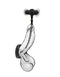 Boneyard Silicone Urethral Trainer Kit with Bullet Black displayed on a wall with a black suction base and silicone rods.