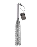 Edge Chain Flogger Silver with durable metal handle and multiple chain falls for impactful strikes.