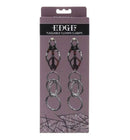 Edge Tuggable Clover Clamps Silver packaging featuring durable adjustable clamps for sensory play.