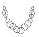 Edge Tuggable Clover Clamps Silver with adjustable clamps and linking rings for customizable sensory play.