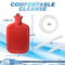 Clean Stream Water Bottle Douche Kit with red douche bag and attachment parts for comfortable cleansing solution.