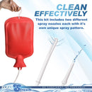 Clean Stream Water Bottle Douche Kit with two different spray nozzles for effective and unique cleansing patterns.