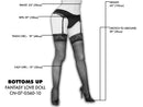 Mistress Bottoms Up Poseable Legs Half Love Doll showing detailed measurements and design of the lower body.