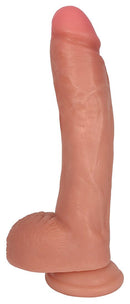 Jock 10 inches Dong with Balls Vanilla Beige, premium realistic dildo with authentic detail and durable design.