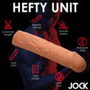 Jock Extra Long 1.5 Inch Penis Extension Medium showcasing customizable length and realistic texture.