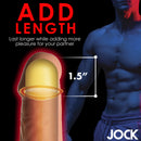 Jock Extra Long 1.5 Inch Penis Extension Medium provides 1.5 inches of length and added girth for enhanced pleasure.