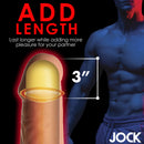 Jock Extra Long 3 Inch Penis Extension Medium, adds length and pleasure with smooth design and lifelike details.