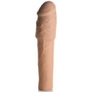 Jock Extra Thick 2 Inch Penis Extension Light showcasing a realistic textured sleeve for enhanced pleasure.