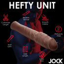 Jock Extra Thick 2 Inch Penis Extension Dark with customizable length and realistic texture for enhanced satisfaction.