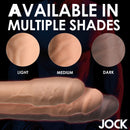 Jock Extra Thick 2 Inch Penis Extension Dark available in multiple shades: light, medium, dark for optimal fit.