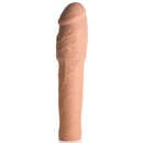 Jock Extra Thick 2 Inch Penis Extension Medium shown in natural tan tone for enhanced size and satisfaction.