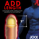Jock Extra Thick 2 Inch Penis Extension Medium adds 2 inches of length and enhances pleasure for couples.