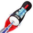 Jock Sucking and Vibrating Masturbator showcasing automatic suction and layered vibrations for intense pleasure.