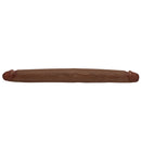 Jock 17.75 Inch Dual Density Double Dildo Dark showcasing its flexible design and generous length.
