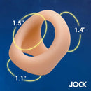 JOCK SILICONE COCK & BALL RING LIGHT-2