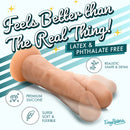 Easy Riders 7 Inch Silicone Dildo Medium showcasing realistic shape, premium silicone, and flexible design.
