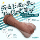 Easy Riders 7 Inch Silicone Dildo Dark showcasing a realistic shape with premium silicone material.