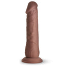 Easy Riders 7 Inch Silicone Dildo Dark features a lifelike design with a sculpted head and veined shaft for realistic pleasure.