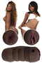 Mistress Brandy and Buffy chocolate vibrating strokers, double-textured BioSkin for intense sensations.