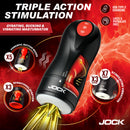 Jock Gyroblast Gyrating Sucking and Vibrating Masturbator showcasing triple action stimulation features.