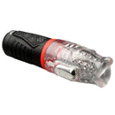 Jock Power Suck Sucking and Vibrating Masturbator with textured tunnel and dual-bullet vibration features.