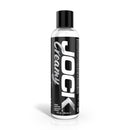 JOCK Creamy Cum Hybrid Lubricant 8 Oz bottle showcasing the thick, creamy texture and hybrid formula.