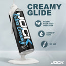 JOCK Extra Creamy Water Based Lubricant 8 Oz with creamy glide, water-based formula, and easy cleanup.