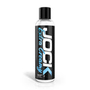 JOCK Extra Creamy Water Based Lubricant 8 Oz bottle with black label and blue accents.