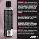 JOCK Rimming Lubricant 8 Oz Cherry bottle with usage instructions and ingredients for intimate pleasure.