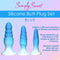 SIMPLY SWEET SILICONE BUTT PLUG SET BLUE-1
