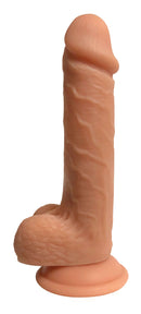 Easy Riders 7 inches Dual Density Silicone Dong in a lifelike design with firm core and flexible outer layer.