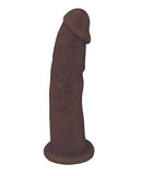 FLESHSTIXXX 7IN SILICONE DILDO NO BALLS CHOCOLATE-1