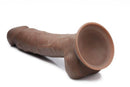FLESHSTIXXX 8IN VIBRATING DILDO W/ BALLS DARK-3