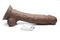 FLESHSTIXXX 8IN VIBRATING DILDO W/ BALLS DARK-4